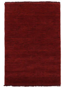  베틀 Fringes - 진한 빨간색 러그 200X300 모던 크림슨 레드 (울, 인도)