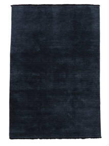  베틀 Fringes - 어두운 파란색 러그 120X180 모던 블랙 (울, 인도)