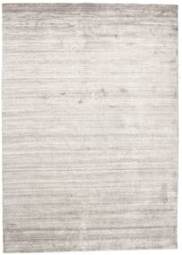  대나무 실크 Loom - Warm 회색 러그 160X230 모던 라이트 그레이/화이트/크림 ( 인도)