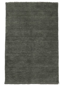  베틀 Fringes - 진한 회색 러그 120X180 모던 블랙 (울, 인도)