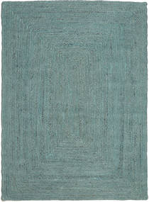 야외 카펫 Frida Color - 청록색 러그 160X230 정품
 모던 수제 터코이즈 블루/터코이즈 블루 (황마 깔개 인도)